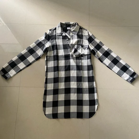 SSS Checked Cotton Shirt Dress - XS - Picture 3 of 8